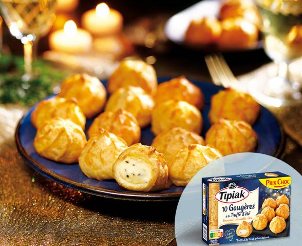 10 Gougères à la Truffe d’été Emmental-Mozzarella-Brie